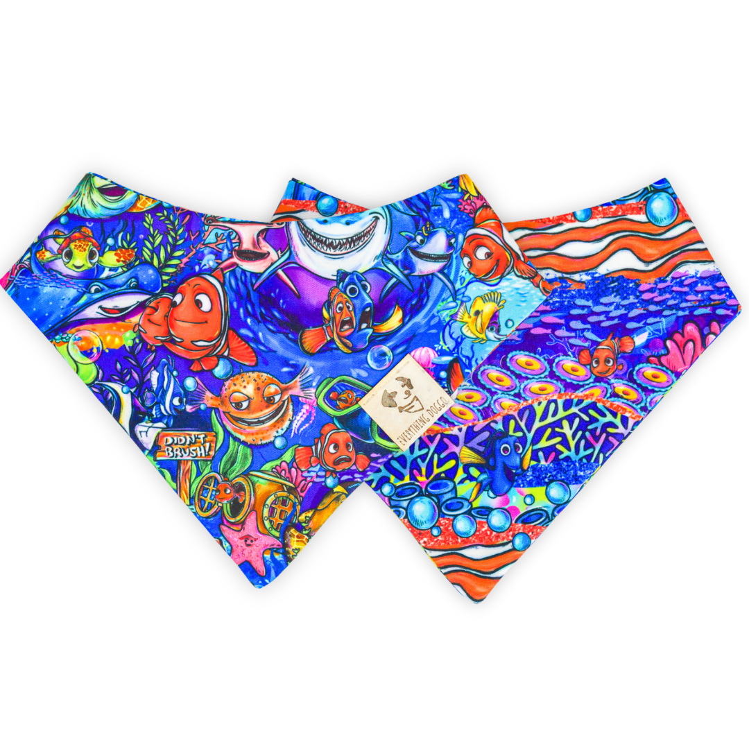 Fish Are Friends - Active Snap On Bandana (Reversible)